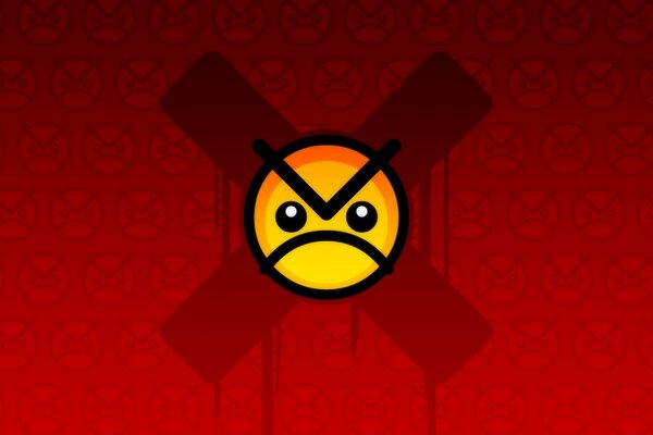 Смайлик запрещающий проход проезд