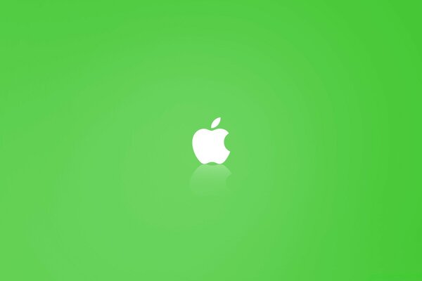 Зеленые обои на рабочий стол яблоко apple
