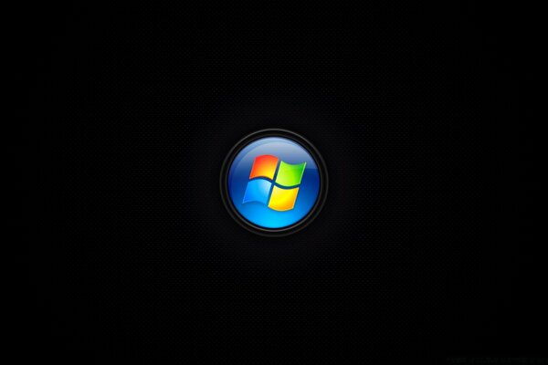 Значок Windows на чёрном фоне