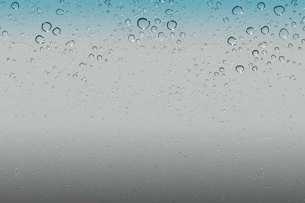 Иос 5 обои - капли воды