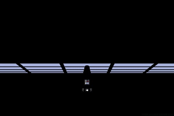 Фрагмент из star wars в тёмное помещение